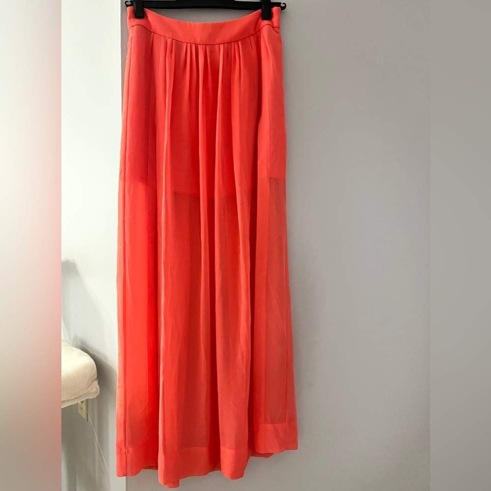 Zara coral skirt